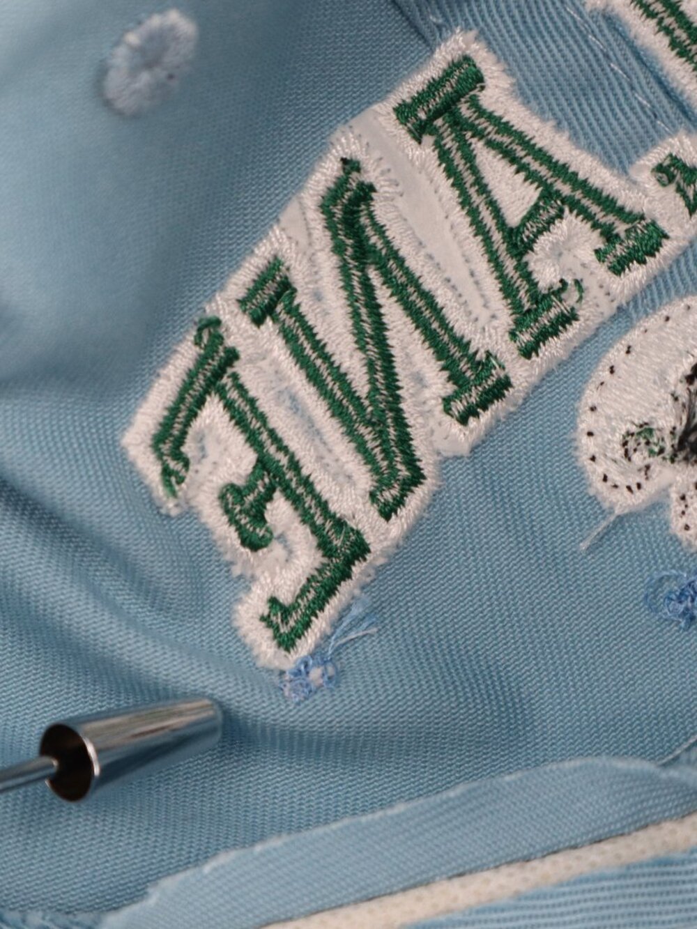 Tulane Green Wave Angry Wave Legacy Light Blue Embroidered Adjustable Dad Hat - Picture 7 of 9